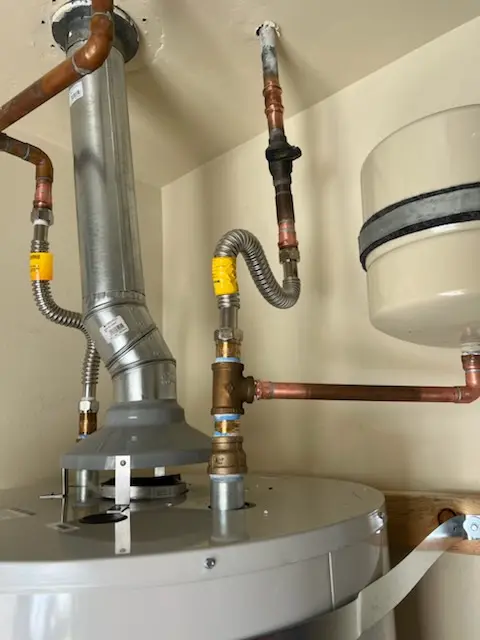 Water heater installation and plumbing repair in Branford