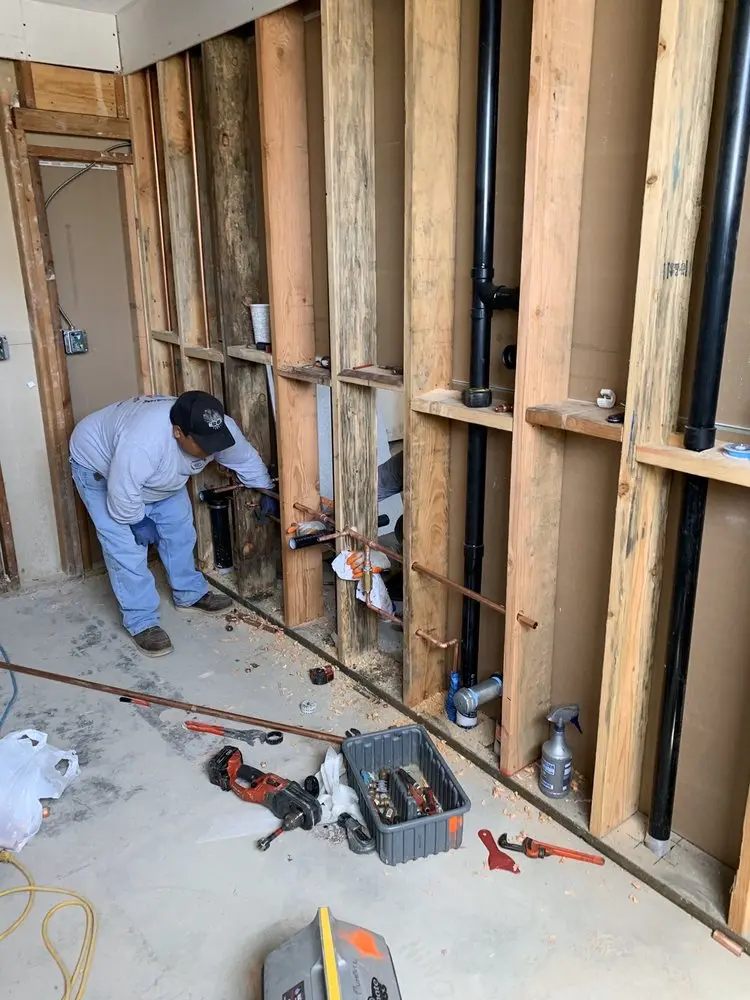Commercial rough-in plumbing for Gas Line Repair in Branford